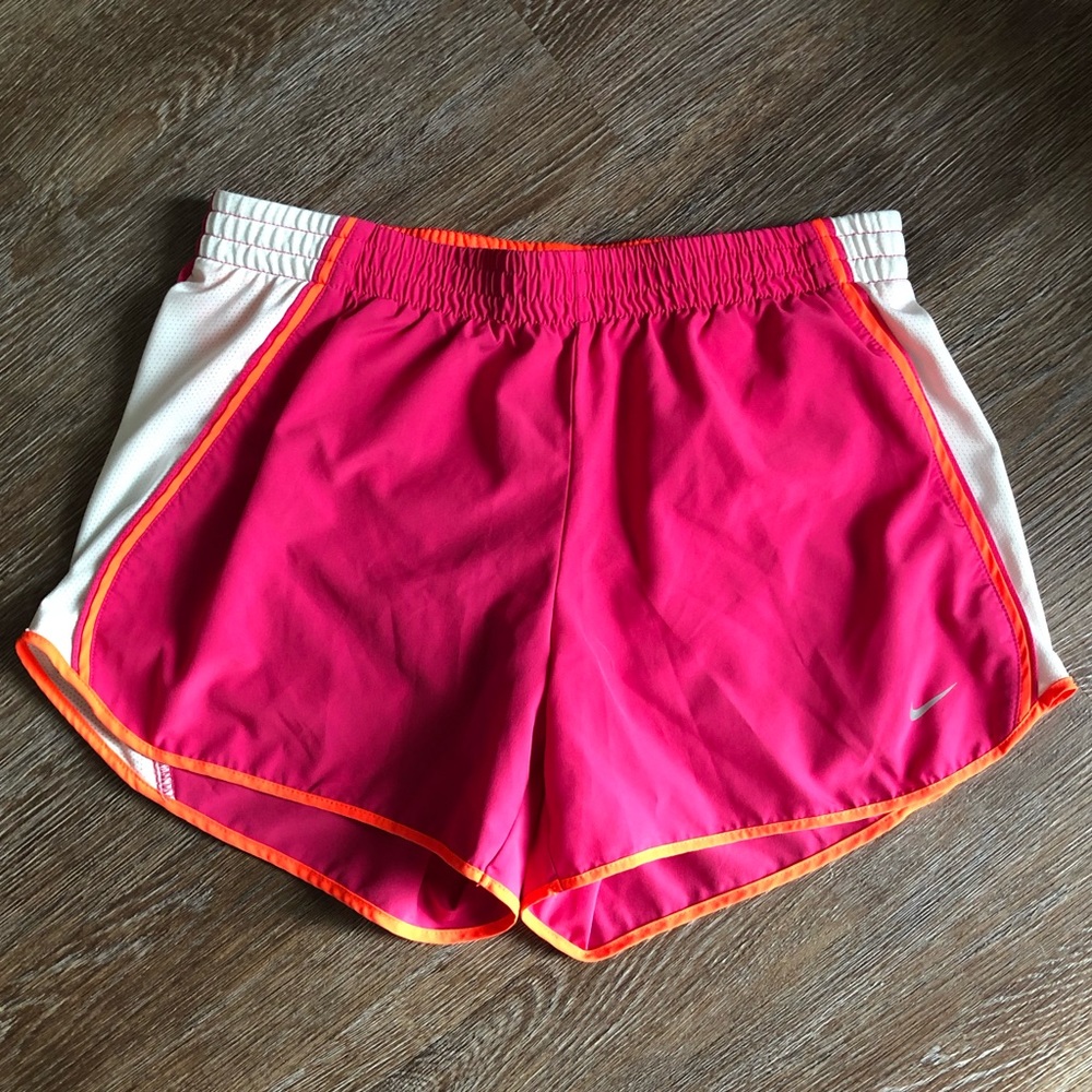 Nike Dri-Fit Bright‎ Pink Lined Shorts Size Medium